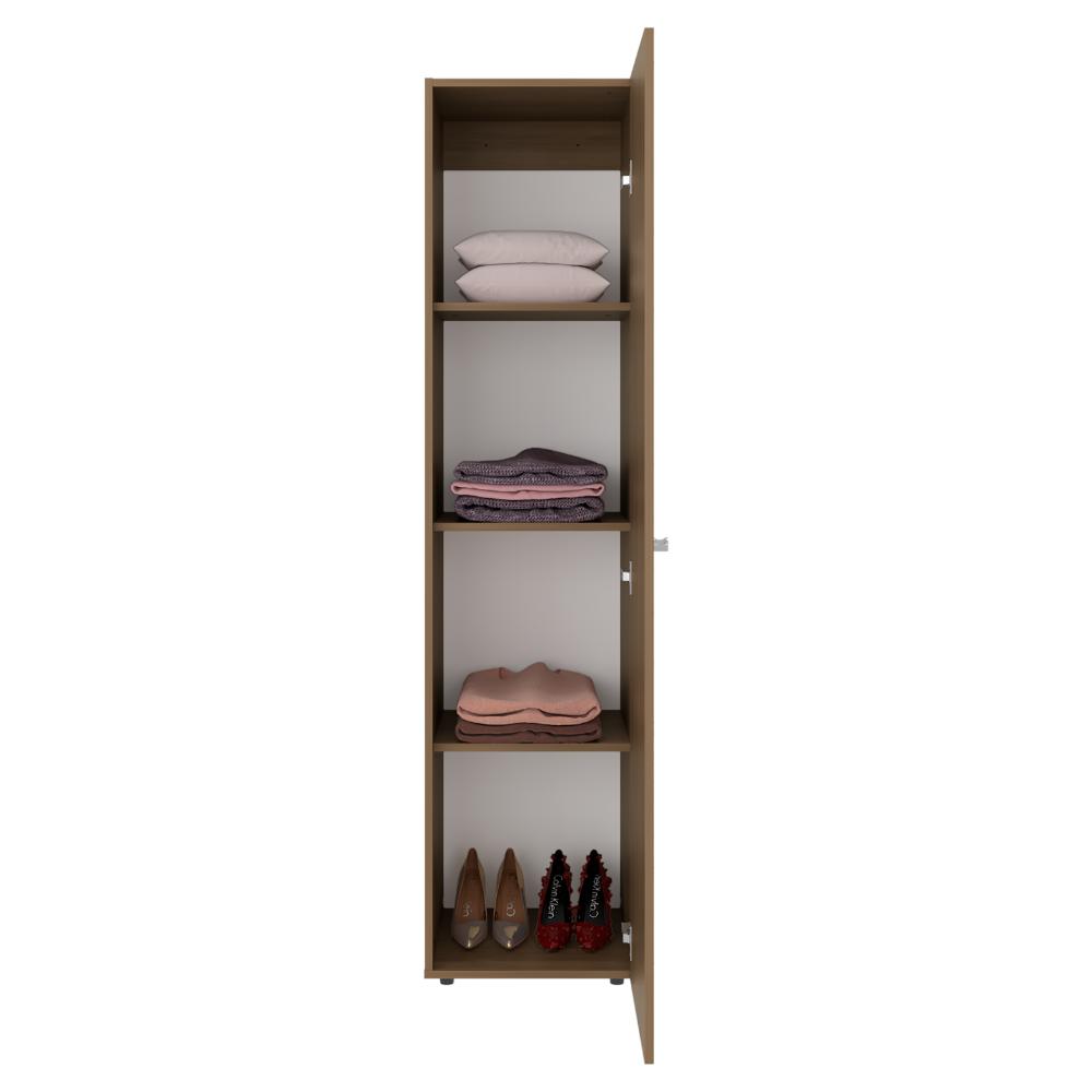 Closet Con Espejo Alma, Kronos Fresno, Diseño moderno con entrepaños y puerta ZF