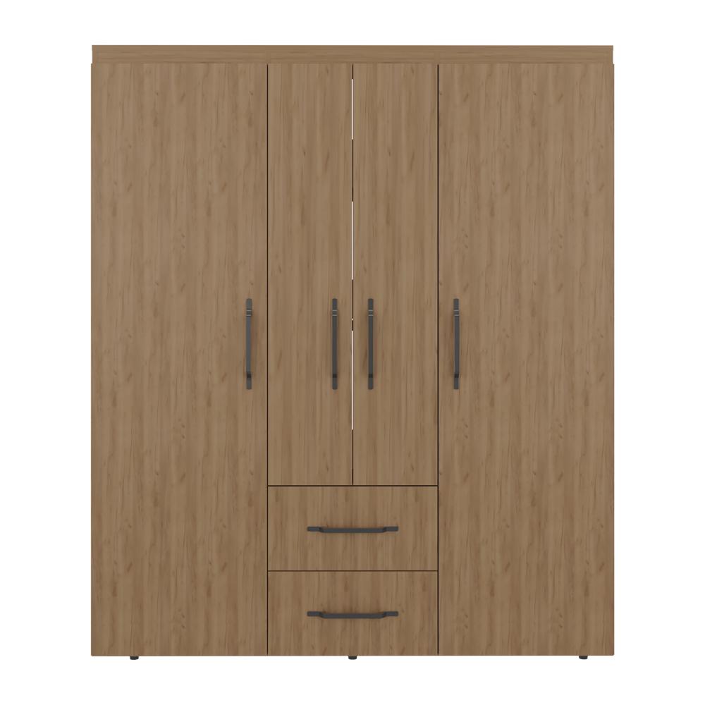 Closet Bariloche Eco, Kronos Fresno, Moderno con Variedad De Entrepaños, cuatro puertas y dos cajones ZF