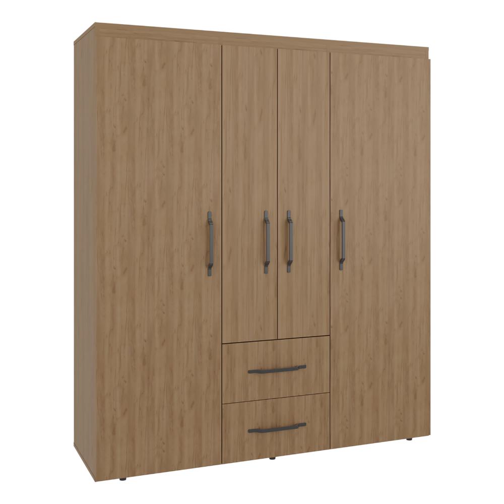 Closet Bariloche Eco, Kronos Fresno, Moderno con Variedad De Entrepaños, cuatro puertas y dos cajones ZF