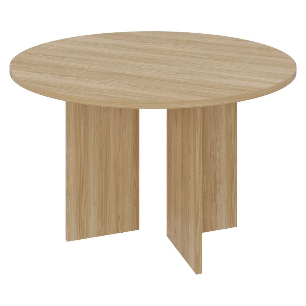 Mesa para Comedor Ted Circular, Fresno Europeo, con Puestos para 4 personas, No Incluye Sillas ZF