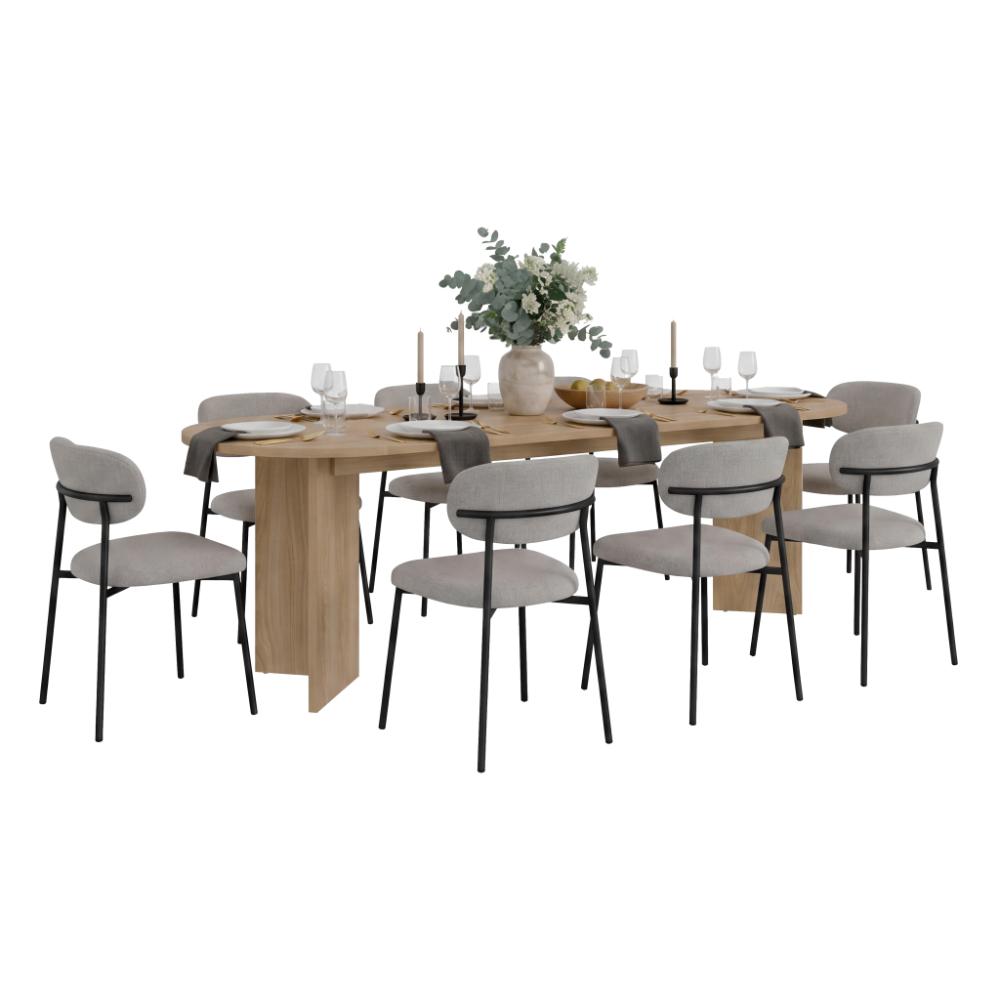 Mesa para Comedor Ted 241, Fresno Europeo, para Seis Puestos, No Incluye Sillas
