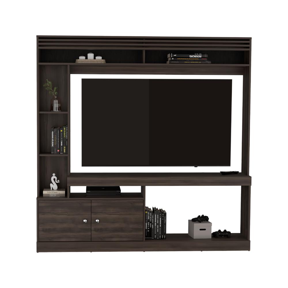 Mesa Para Tv Roy, Nogal Europeo, con Espacio Para Televisor de 50 Pulgadas ZF