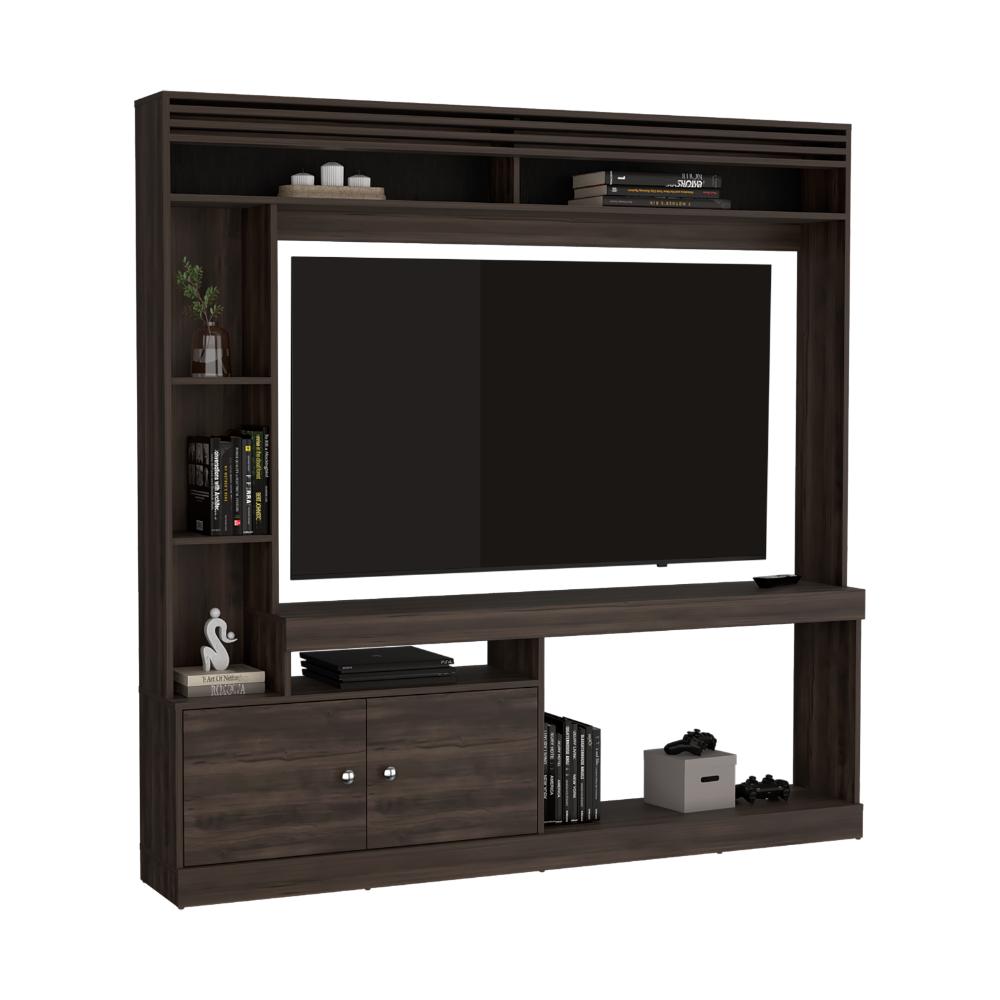 Mesa Para Tv Roy, Nogal Europeo, con Espacio Para Televisor de 50 Pulgadas ZF
