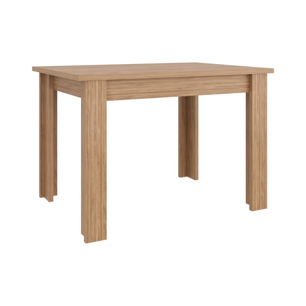Mesa para Comedor Estrella 110, Miel, con Espacio para Cuatro Personas, No Incluye Sillas