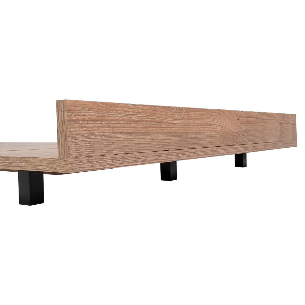 Cama Sencilla Wesley, Miel, con Patas Metálicas
