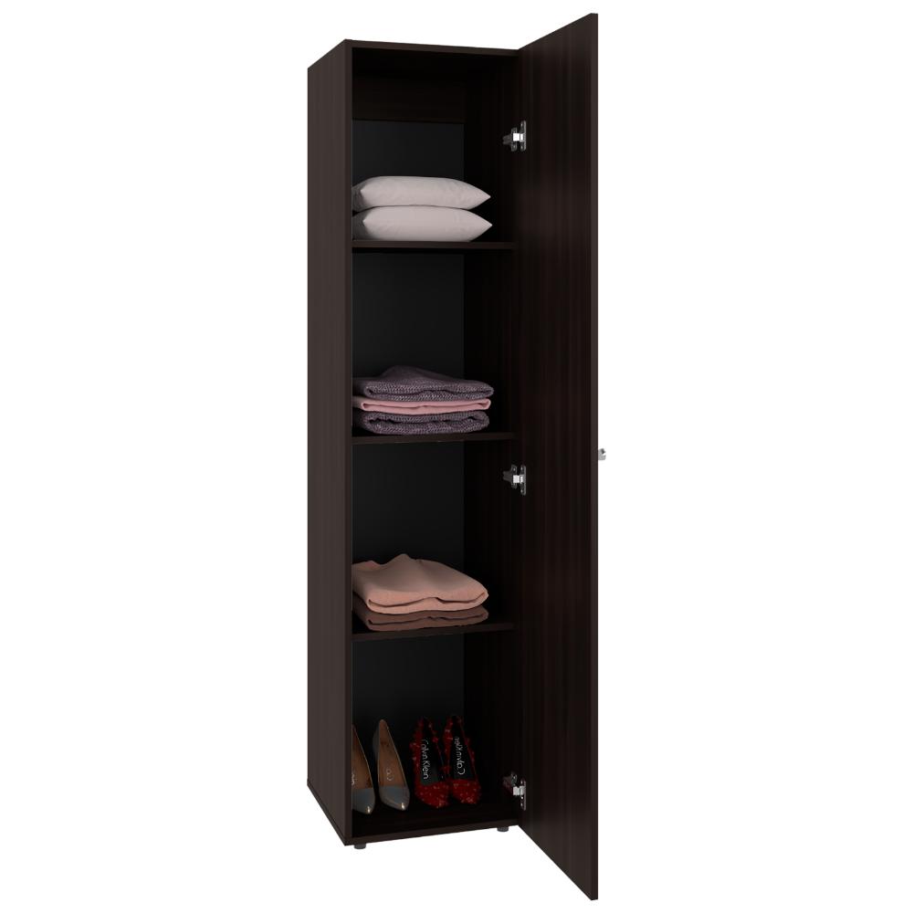 Clóset con Espejo Alma, Kronos Nogal, Diseño Moderno con Entrepaños y Puerta ZF