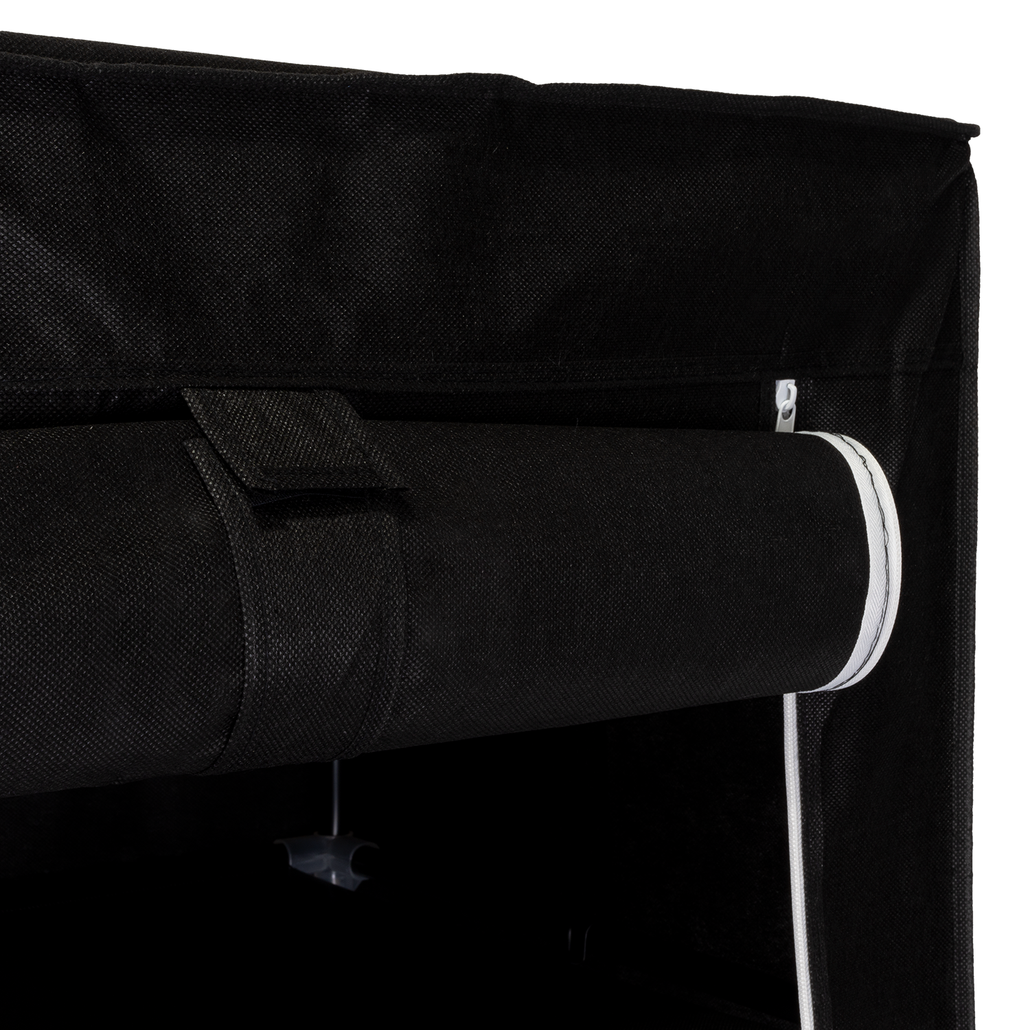 Closet Portátil Jesan, Negro, Variedad de Entrepaños en Tela