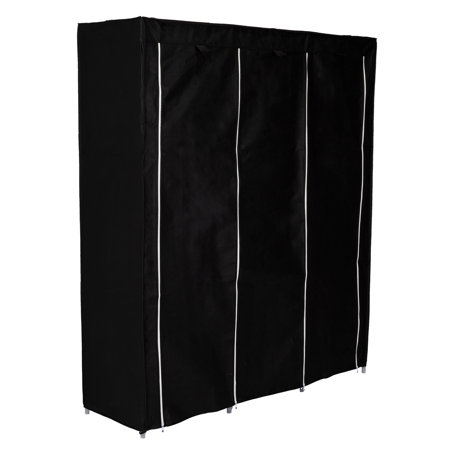 Closet Portátil Jesan, Negro, Variedad de Entrepaños en Tela