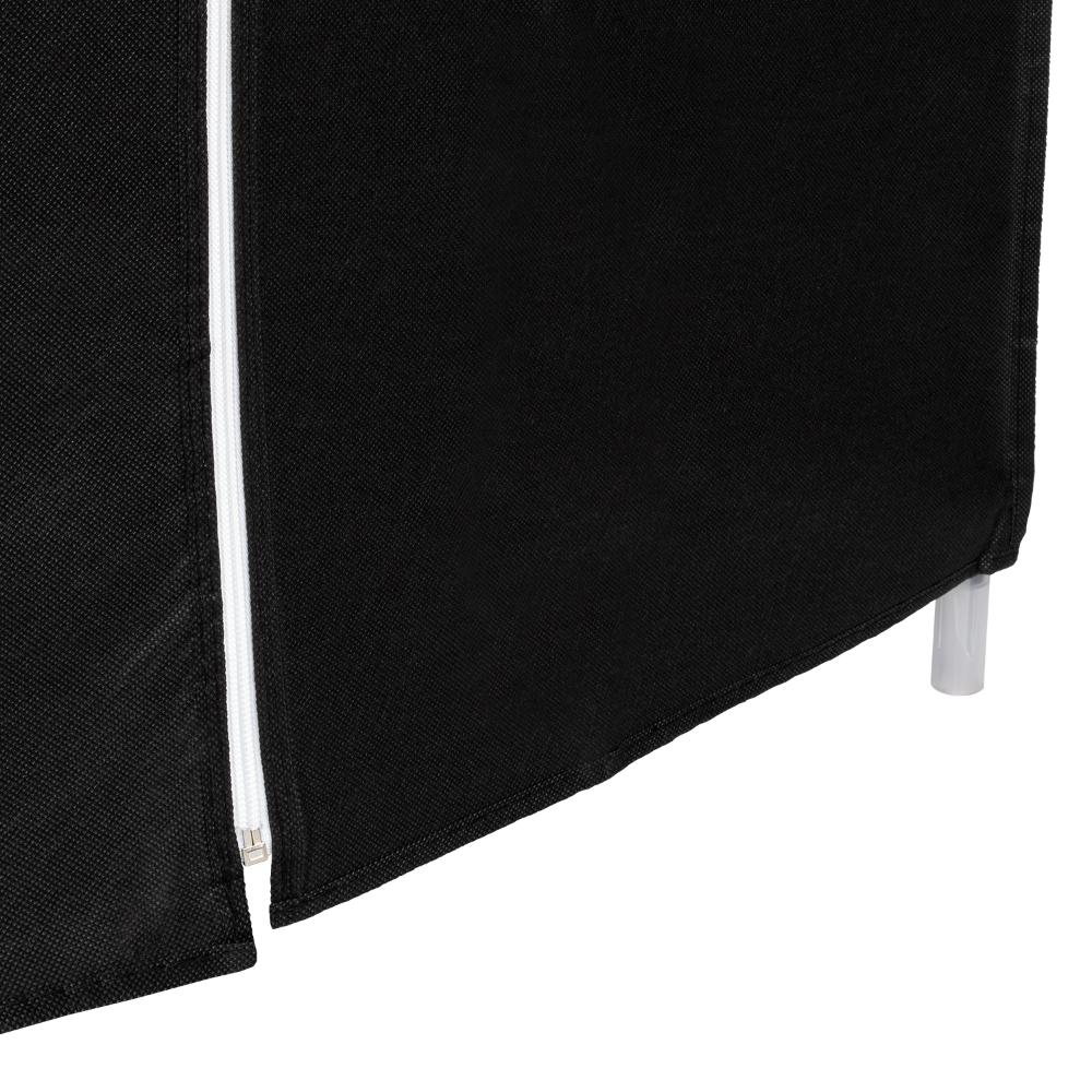 Closet Portátil Jeasken, Negro, Variedad de Entrepaños en Tela