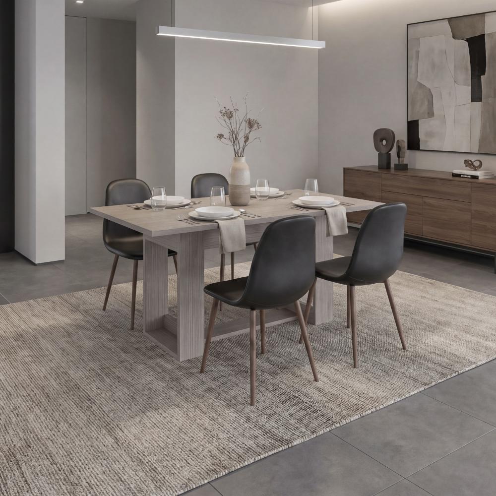 Mesa para Comedor Volder 160, Positano, con Amplia Superficie, No Incluye Sillas