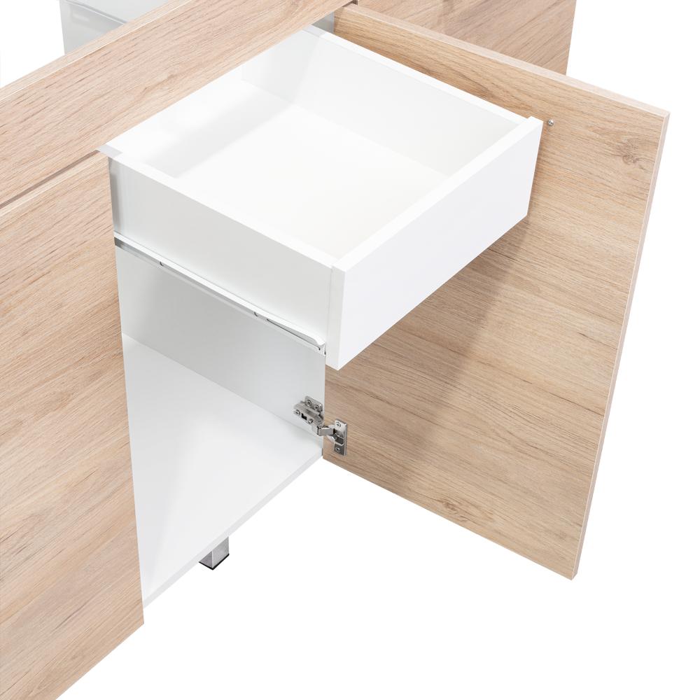 Cocina Integral Deneb, Beige y Blanco no incluye mesón