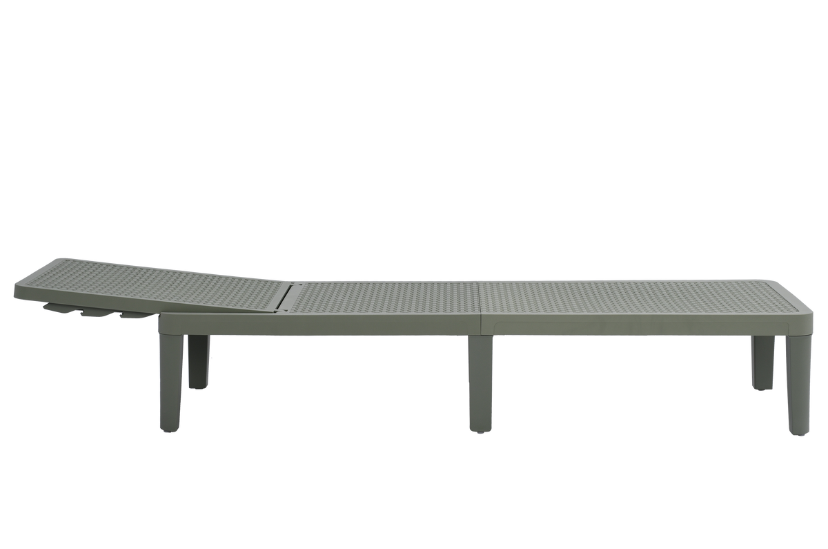 Set de 2 Camas Asoleadoras Delhi, Verde, Diseño Minimalista