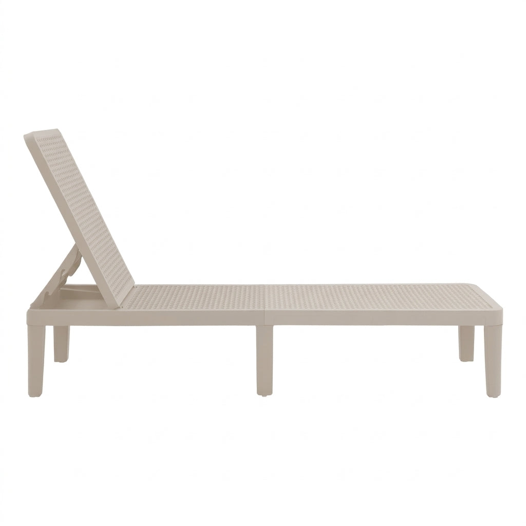 Cama Asoleadora Delhi, Gris Claro, Diseño Minimalista