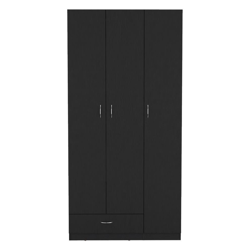 Clóset Viltex, Wengue, con Amplios Espacio para Ropa y Tres Puertas Abatibles