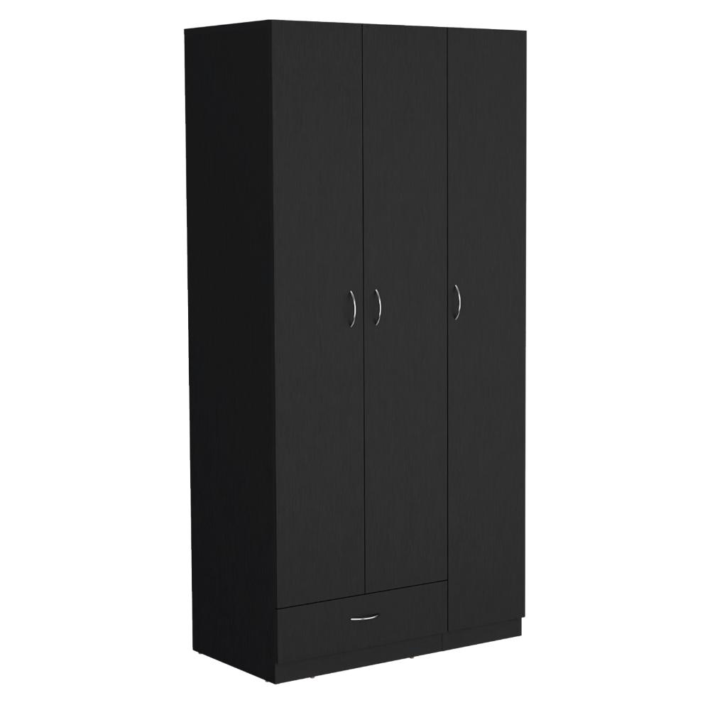 Clóset Viltex, Wengue, con Amplios Espacio para Ropa y Tres Puertas Abatibles