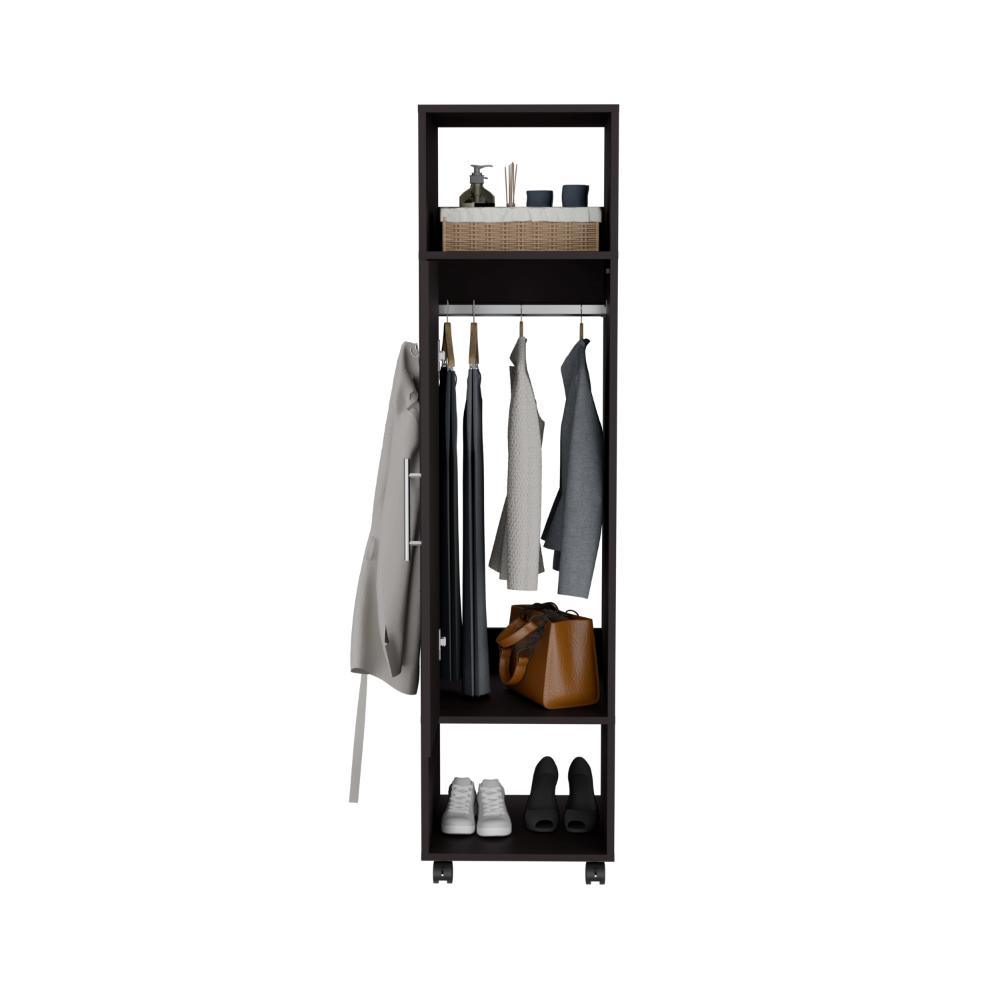 Clóset Cuter, Wengue, con Puerta y Espejo Lateral ZF