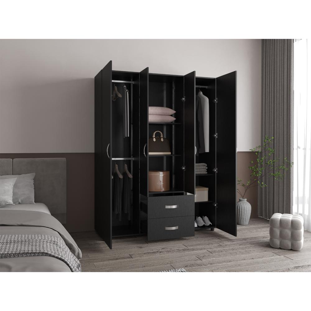 Closet Barin 150, Wengue, con dos cajones organizadores multiusos