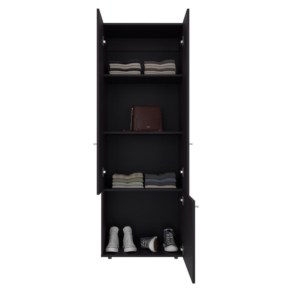 Closet Beico II, Wengue, con tres Puertas Abatibles y tres entrepaños ZF