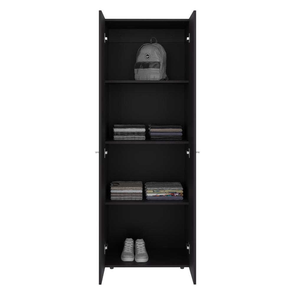 Closet Beico, Wengue, con dos Puertas Abatibles y cuatro entrepaños ZF