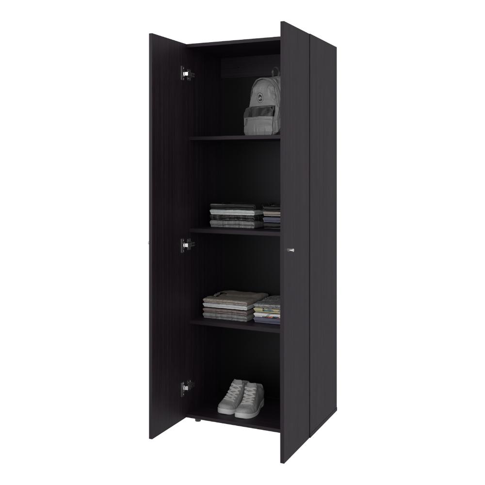 Closet Beico, Wengue, con dos Puertas Abatibles y cuatro entrepaños ZF