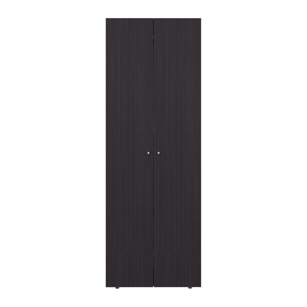 Closet Beico, Wengue, con dos Puertas Abatibles y un Tubo cromado ZF