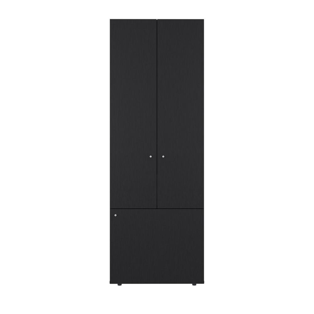 Closet Beico II, Wengue, con tres Puertas Abatibles y tres entrepaños