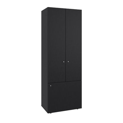 Closet Beico II, Wengue, con tres Puertas Abatibles y tres entrepaños