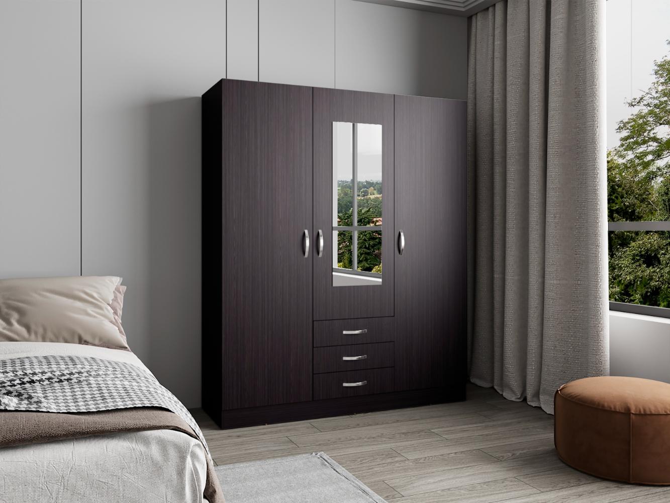 Closet Gate, Wengue, con gran pacidad de almacenamiento incluye espejo ZF