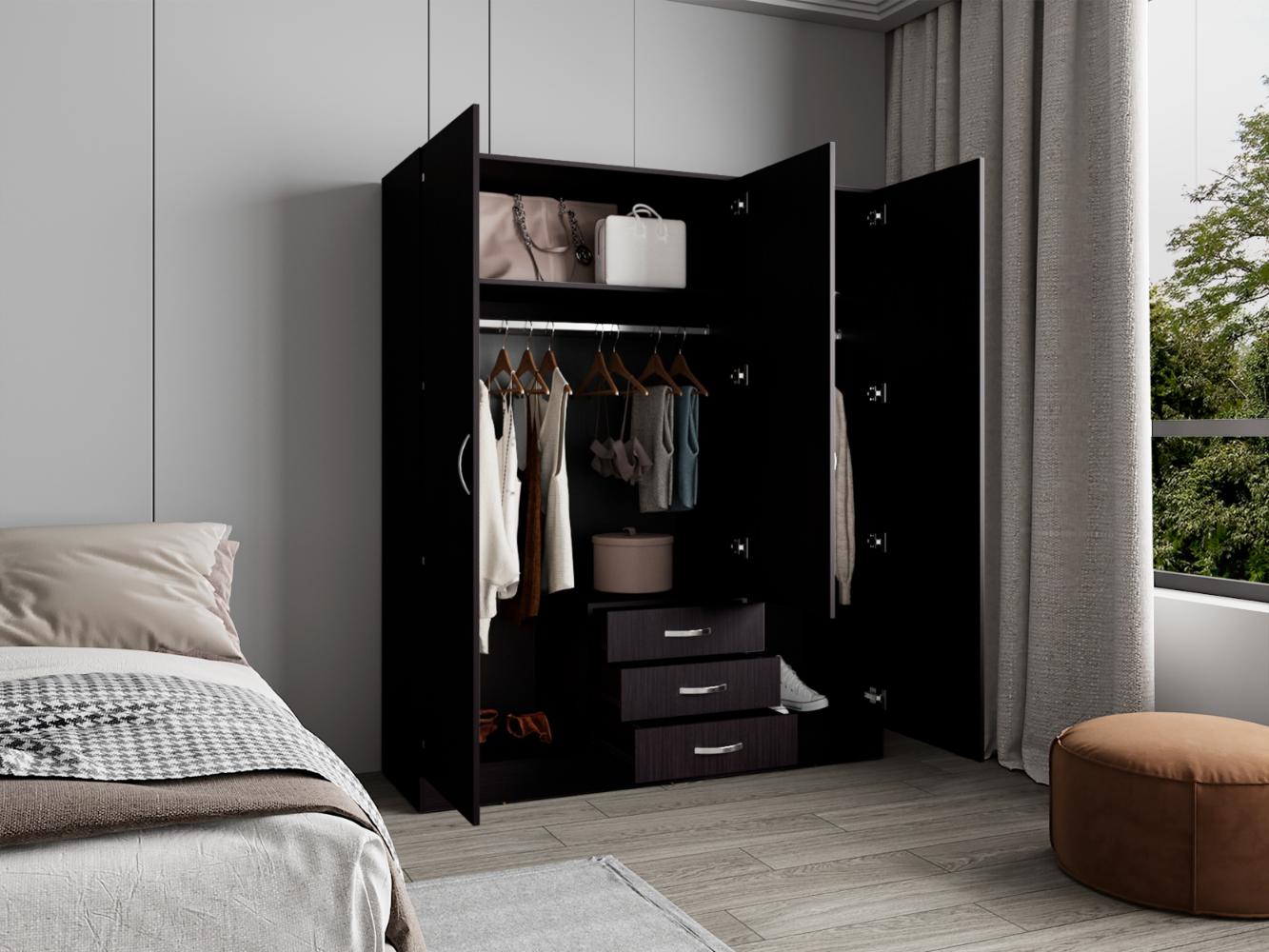 Closet Gate, Wengue, con gran pacidad de almacenamiento incluye espejo ZF