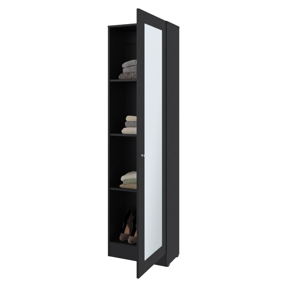Closet Auxiliar Praga, Wengue, incluye espejo y es de facil instalación
