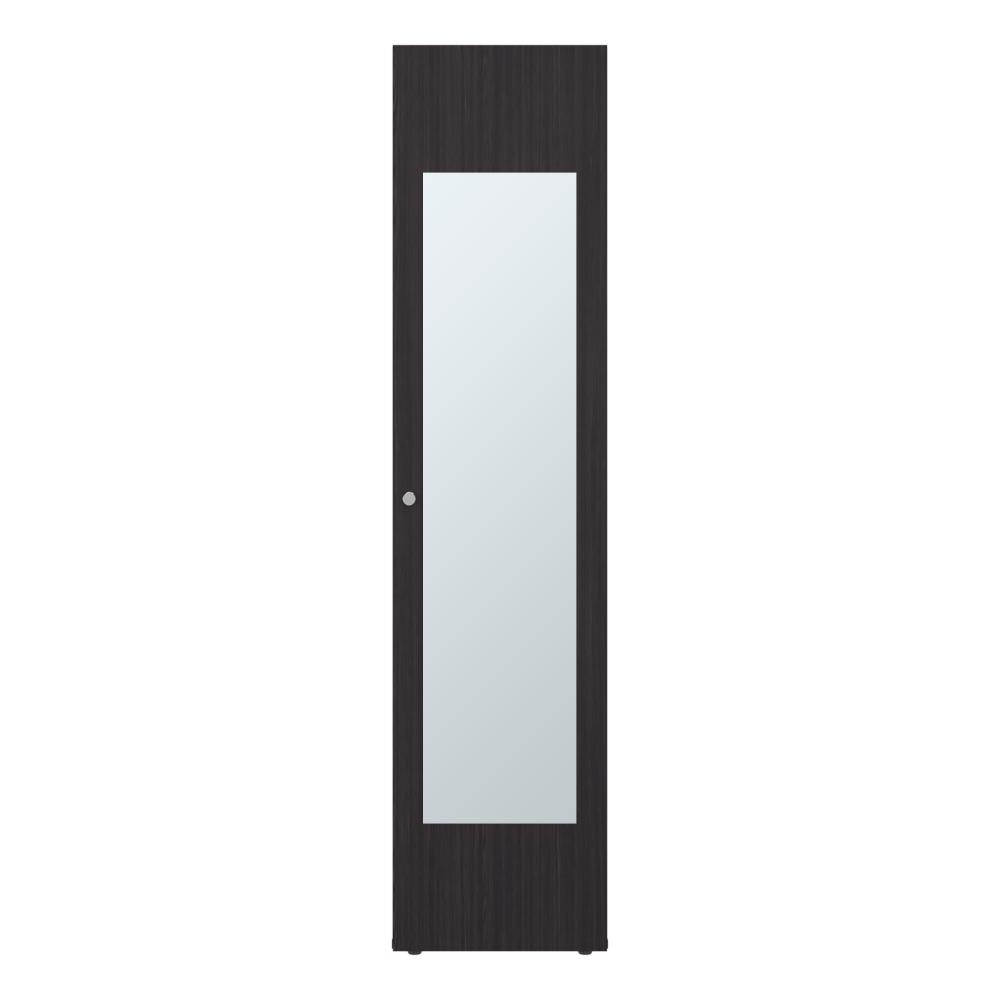 Closet Con Espejo Alma, Kronos Wengue, Una puerta abatible y entrepaños para guardar ropa ZF