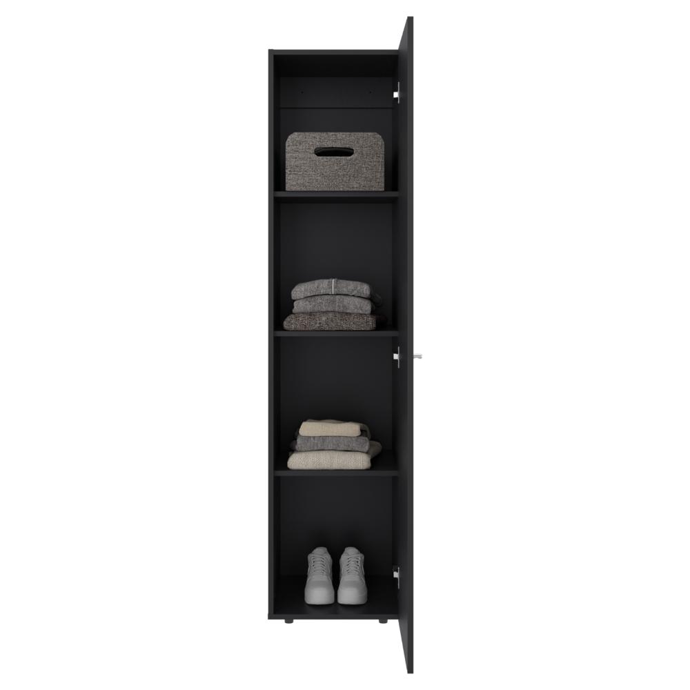 Closet Alma, Wengue, Una puerta abatible y entrepaños para guardar ropa ZF