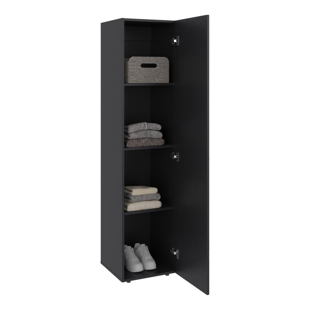 Closet Alma, Wengue, Una puerta abatible y entrepaños para guardar ropa ZF