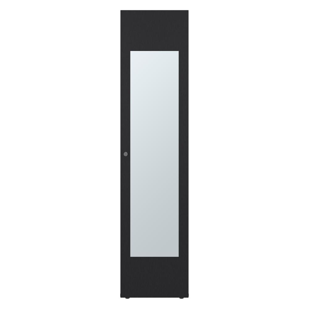 Closet Con Espejo Alma, Wengue, Una puerta abatible y entrepaños para guardar ropa ZF