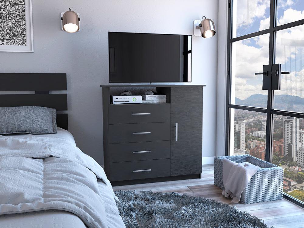 Set de 2 Organizadores Barlovento, Wengue, con Cuatro Cajones y una Puerta ZF