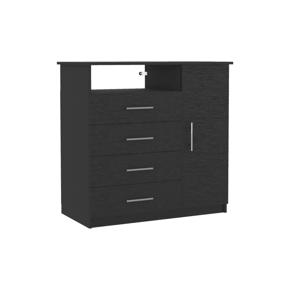 Set de 2 Organizadores Barlovento, Wengue, con Cuatro Cajones y una Puerta ZF