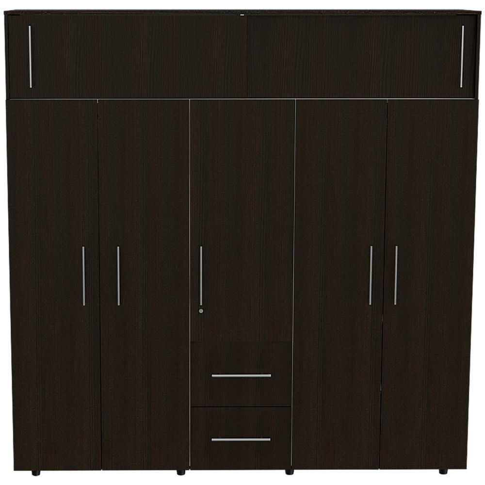 Closet Montano 200, Wengue, de dos puertas corredizas