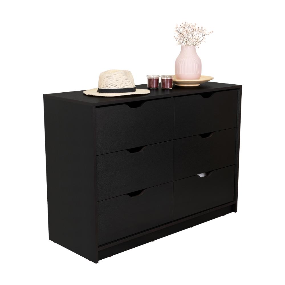 Set de 2 Organizadores Brasilia, Wengue, con Cuatro Cajones Multiusos Deslizables
