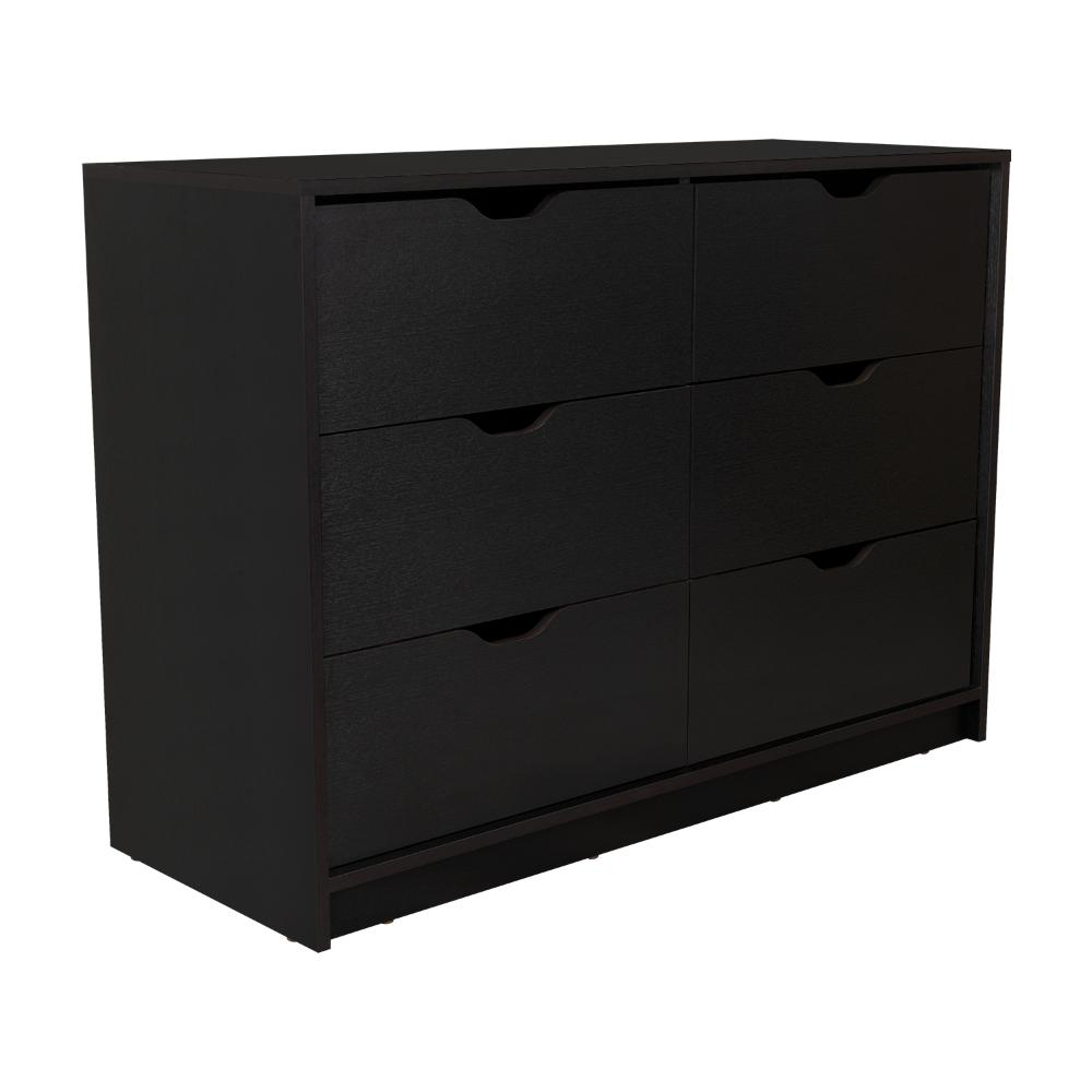 Set de 2 Organizadores Brasilia, Wengue, con Cuatro Cajones Multiusos Deslizables
