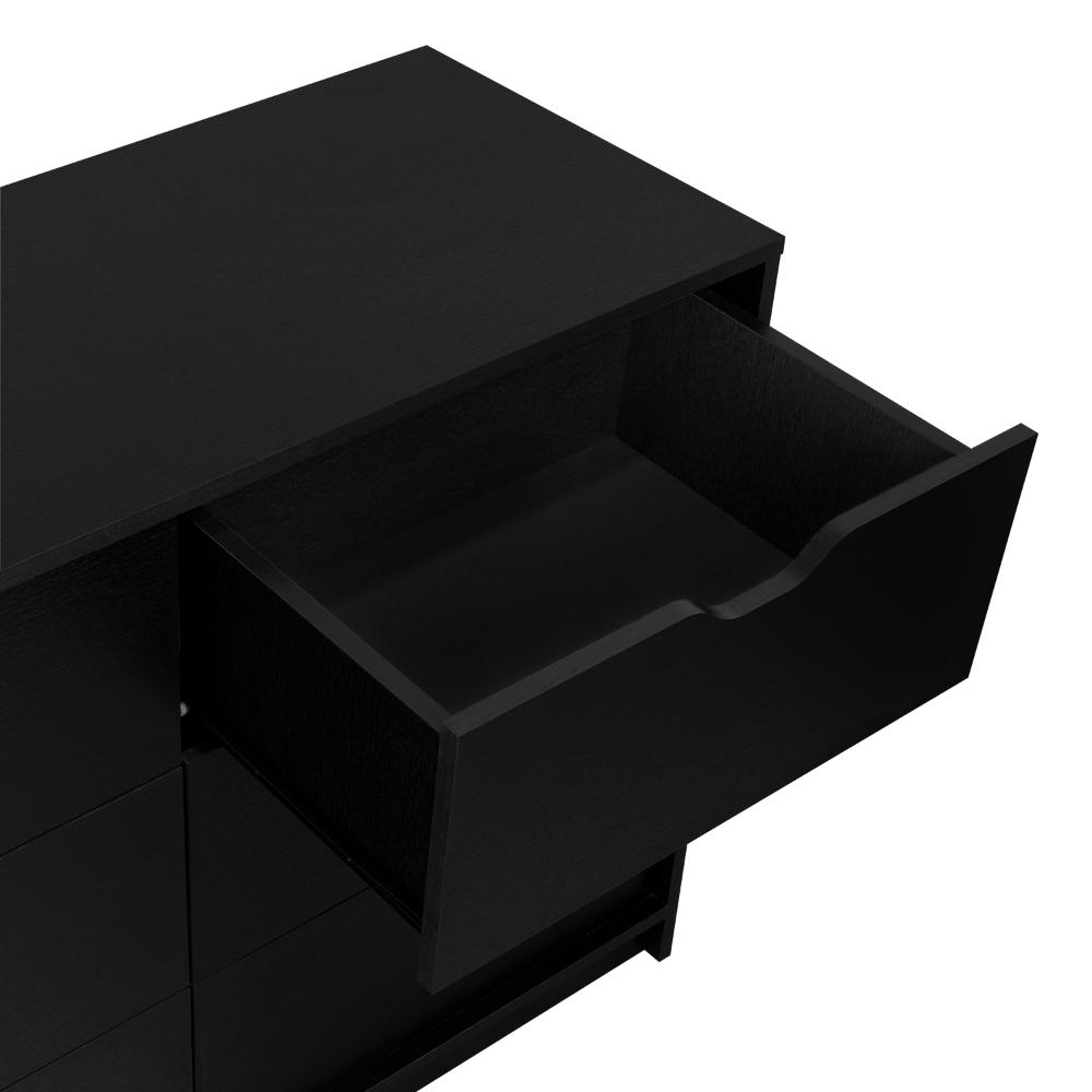 Set de 2 Organizadores Brasilia, Wengue, con Cuatro Cajones Multiusos Deslizables