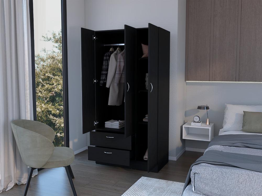 Closet Rivers, Wengue, Con Tubo Para Colgar Prendas ZF
