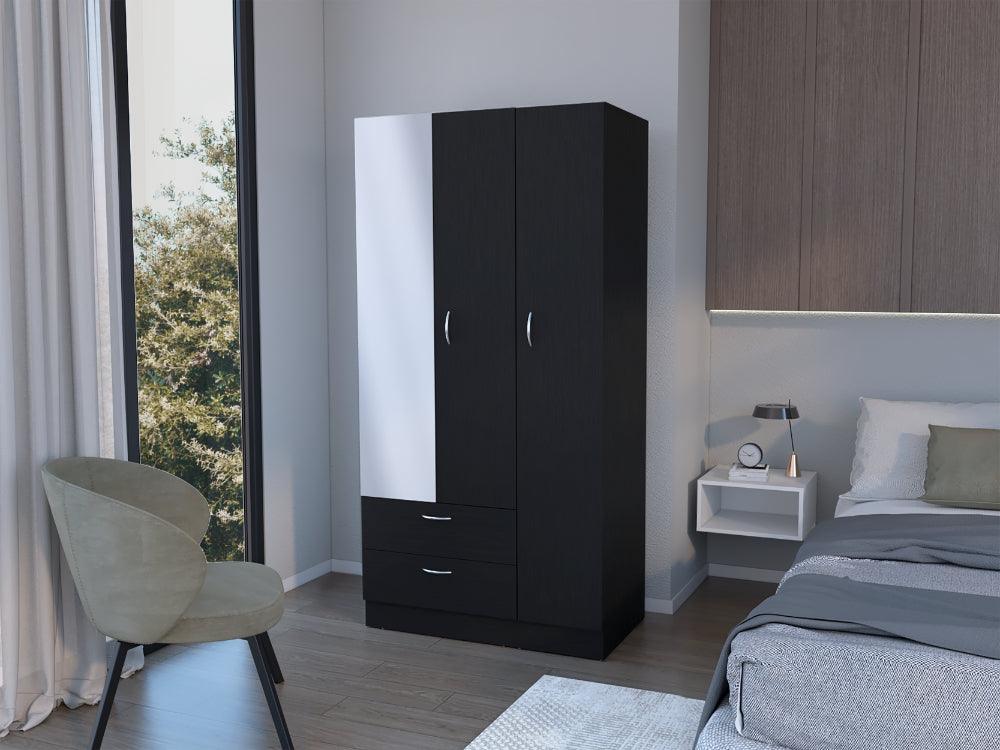 Closet Rivers, Wengue, Con Tubo Para Colgar Prendas ZF