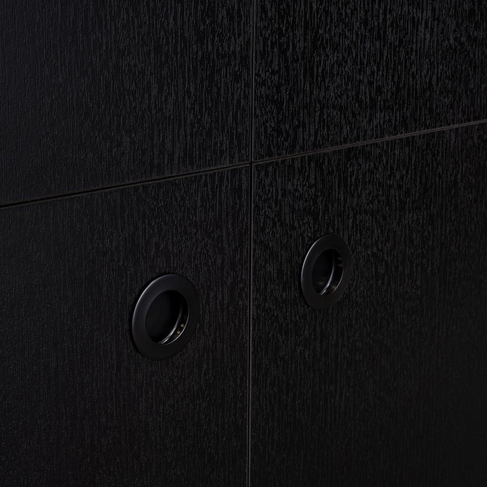 Closet Mandi, Wengue, con Dos Tubos y Un Cajón Deslizable ZF