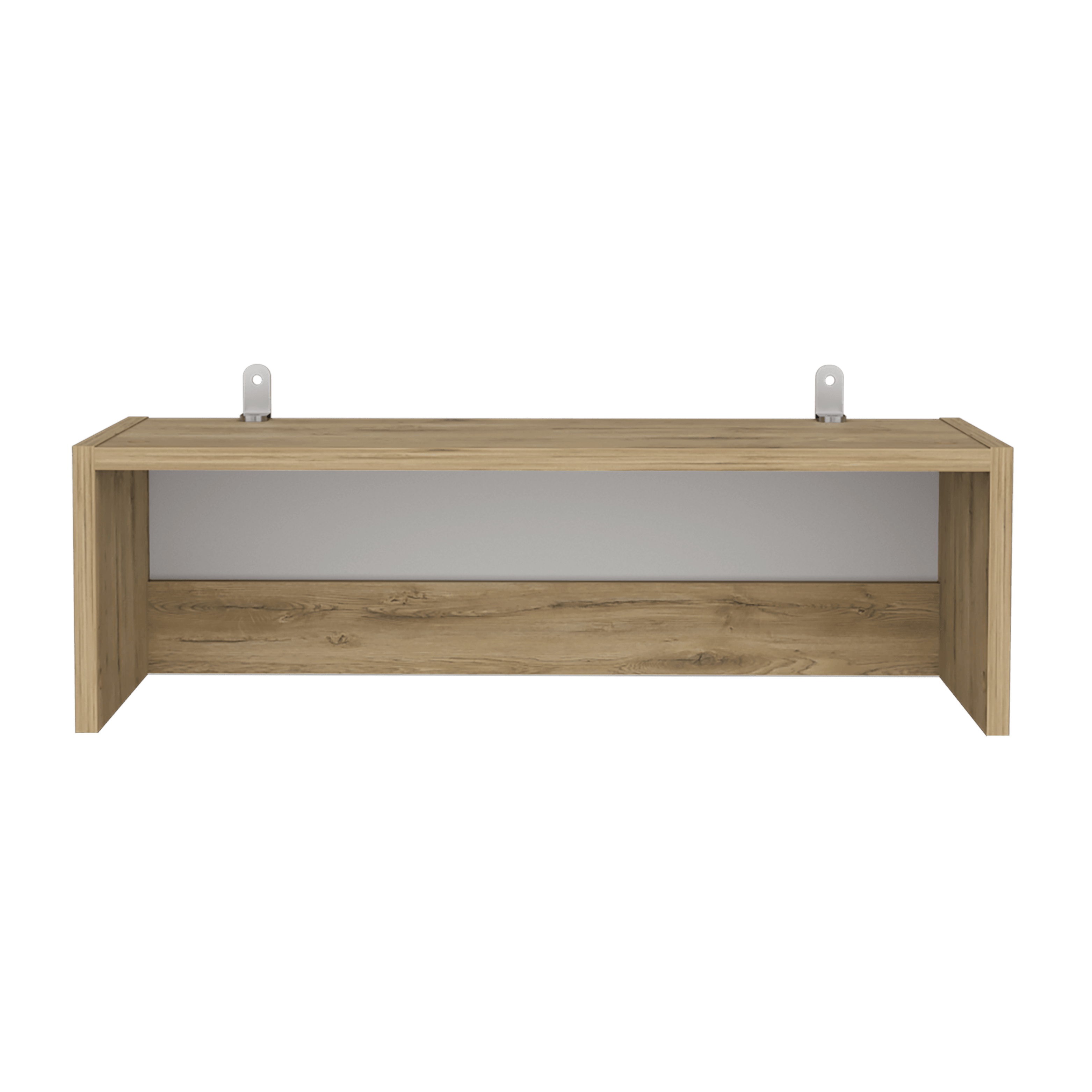 Complemento de Biblioteca Home, Macadamia y Blanco Cartón, para Adicionar un Compartimiento a tus Espacios - VIRTUAL MUEBLES