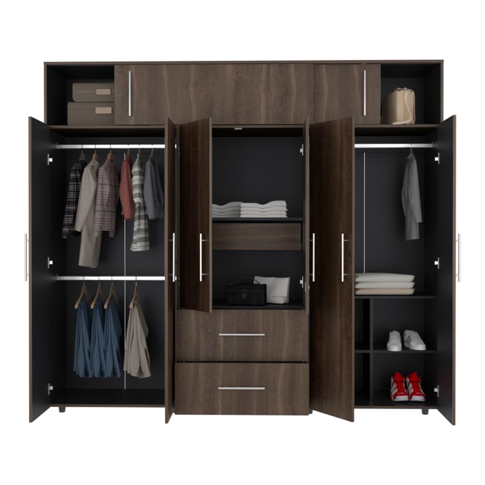 Closet Montano 230, Milan y Wengue, de dos puertas corredizas