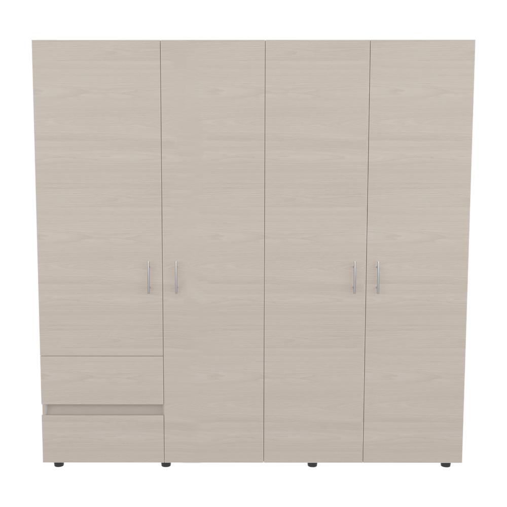 Closet Light 200, Nevado y Blanco, con Amplios Espacios de Almacenamiento