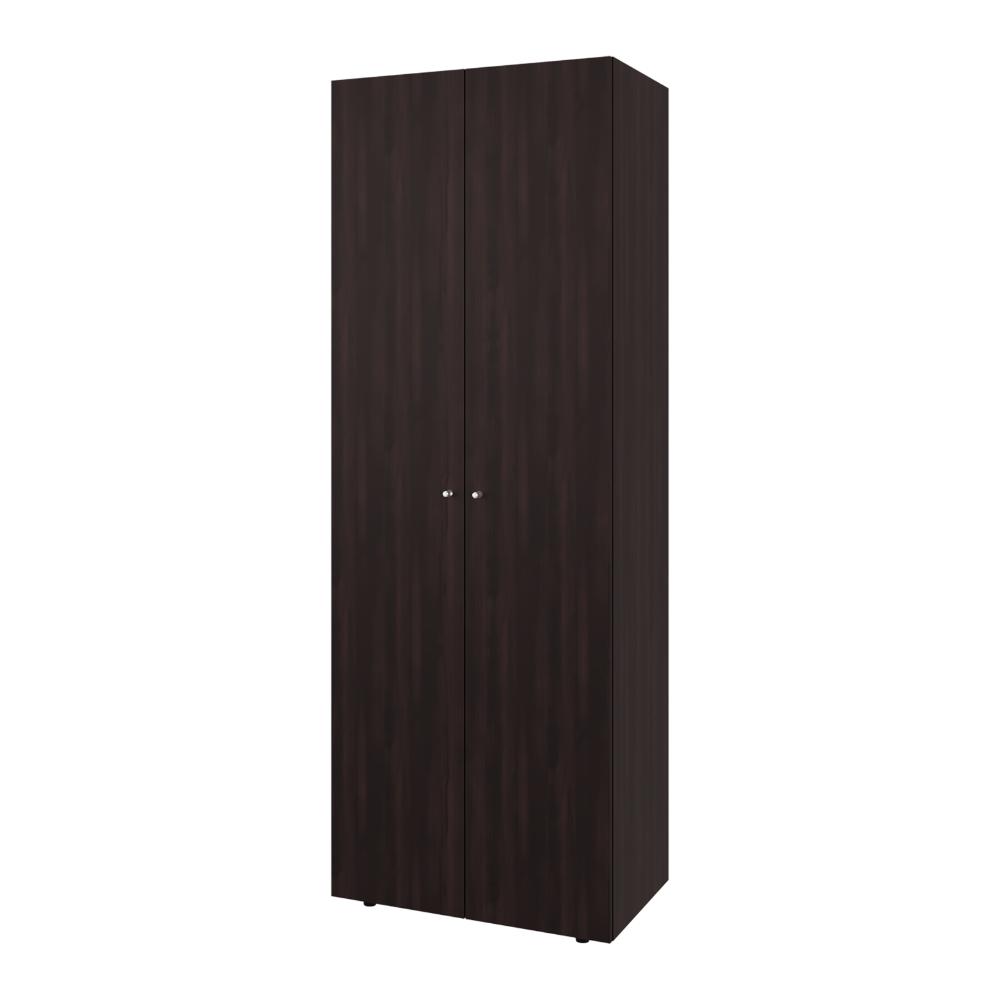 Closet Beico, Nogal y Negro, con dos Puertas Abatibles y cuatro entrepaños ZF