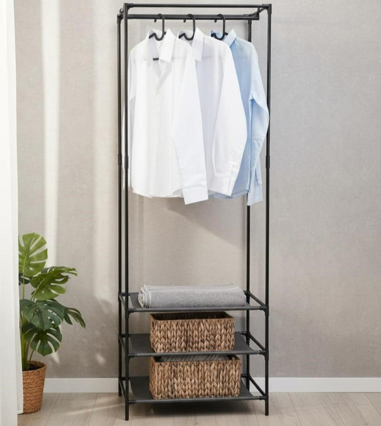 Closet Organizador Lula, Negro, De Tres Niveles