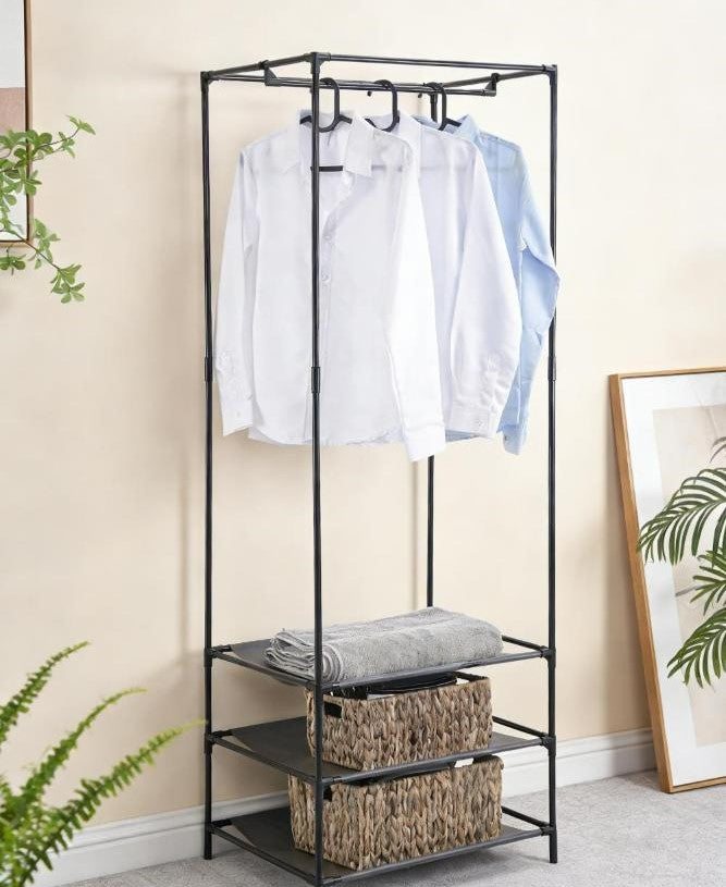 Closet Organizador Lula, Negro, De Tres Niveles