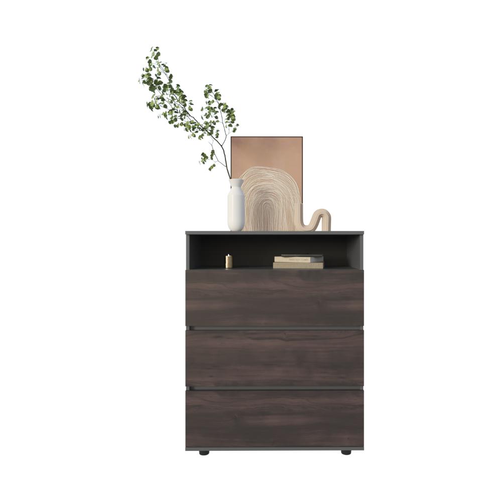 Organizador Apina, Wengue, con Cuatro Cajones Deslizables ZF
